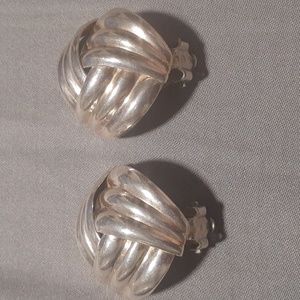 Sterling silver 925 Thailand clip on earrings